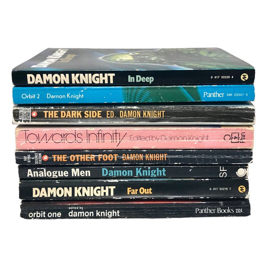 Damon Knight Vintage Sci-Fi Paperback Books Bundle - Orbit Dark Side Job Lot x8