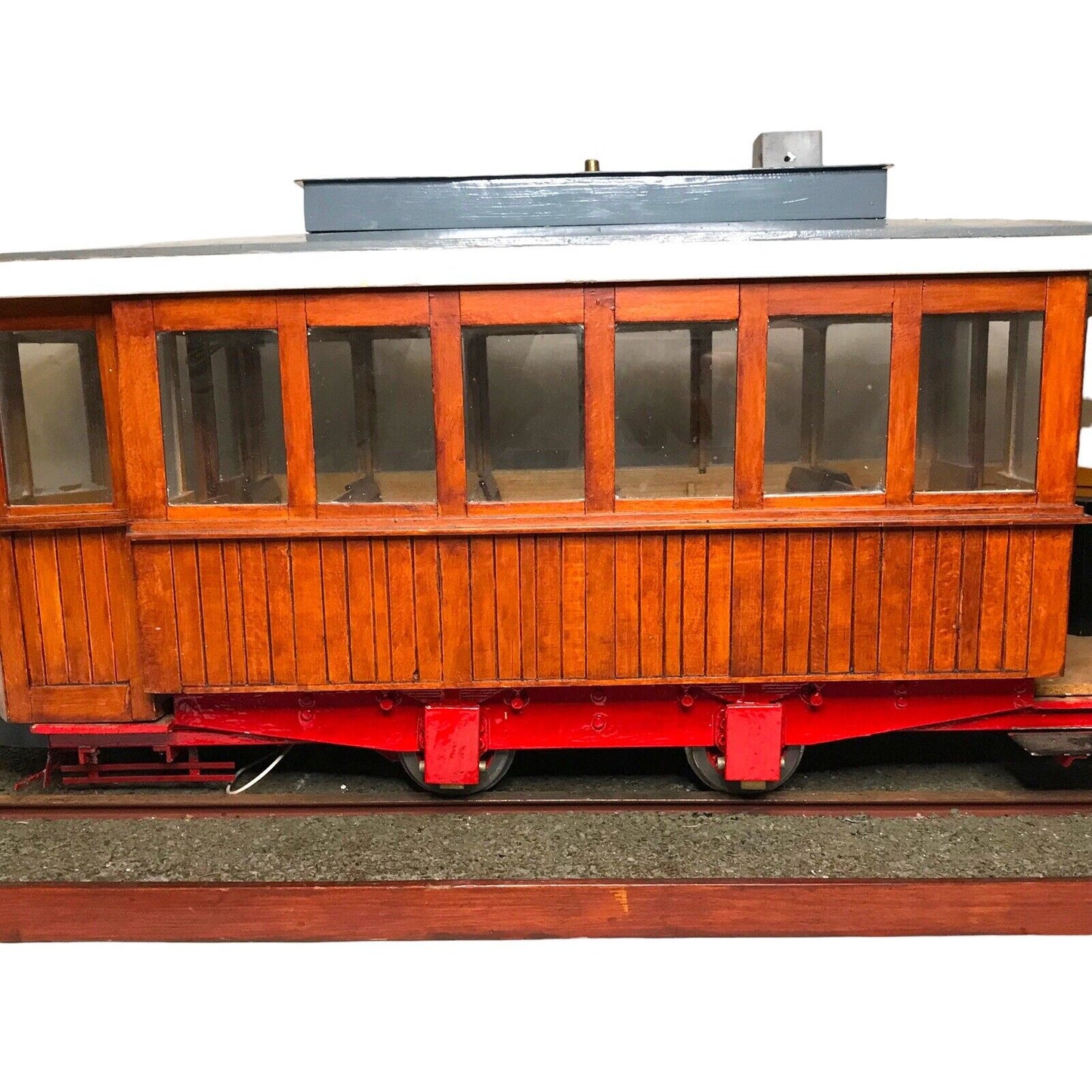 Vintage Large Scale Working Wooden Tram Model – 110mm Gauge, Handcrafted, Rare