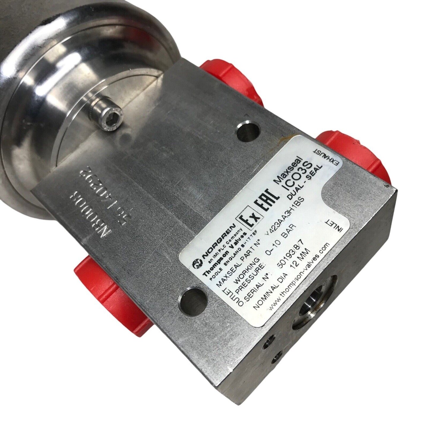 Norgren Thompson Valves Maxseal ICO3S Dual-Seal ICO4E Smart Solenoid Valve