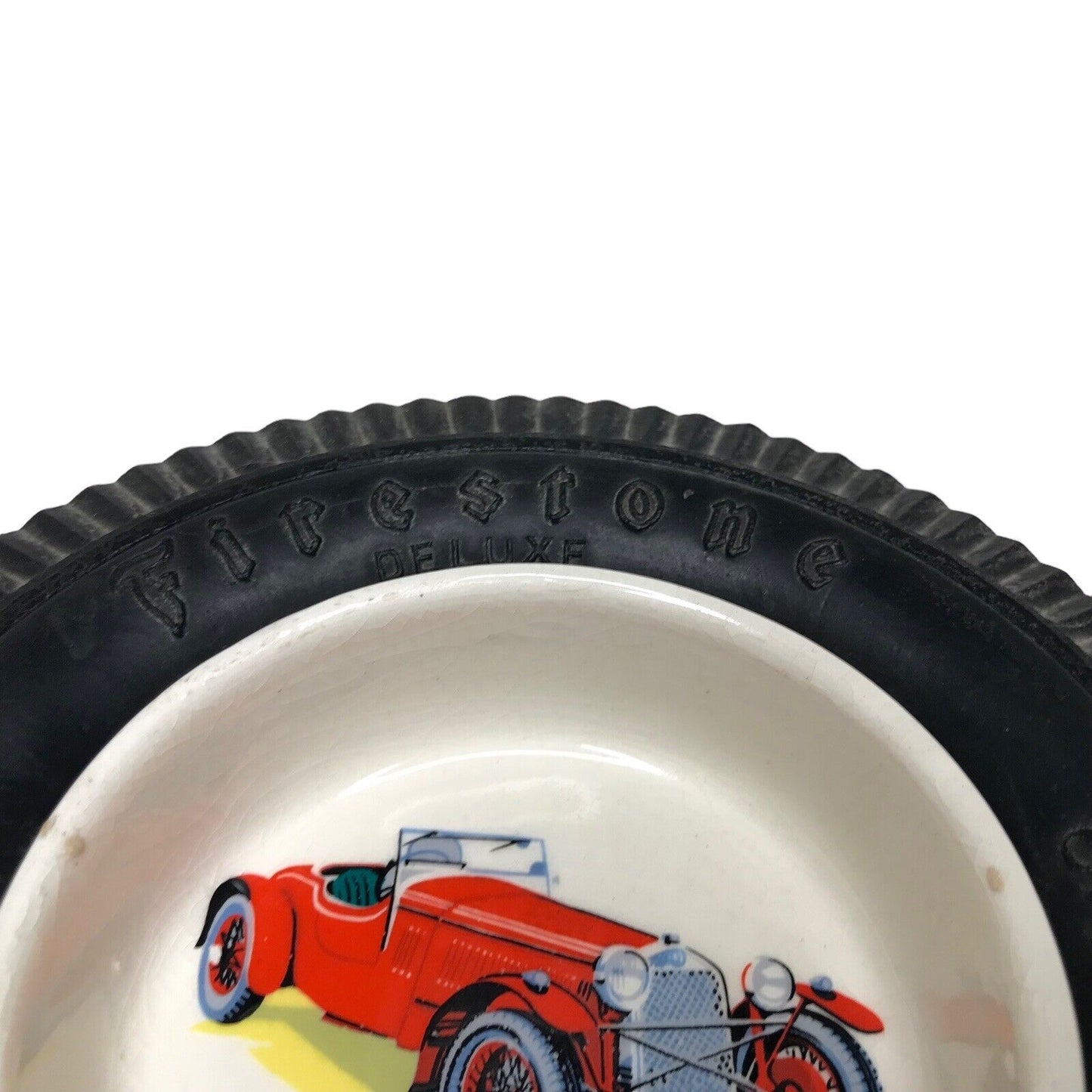 FIRESTONE Tyre Ashtray Automobilia Vintage Tire PROMO Alfa Romeo Classic - 1950s