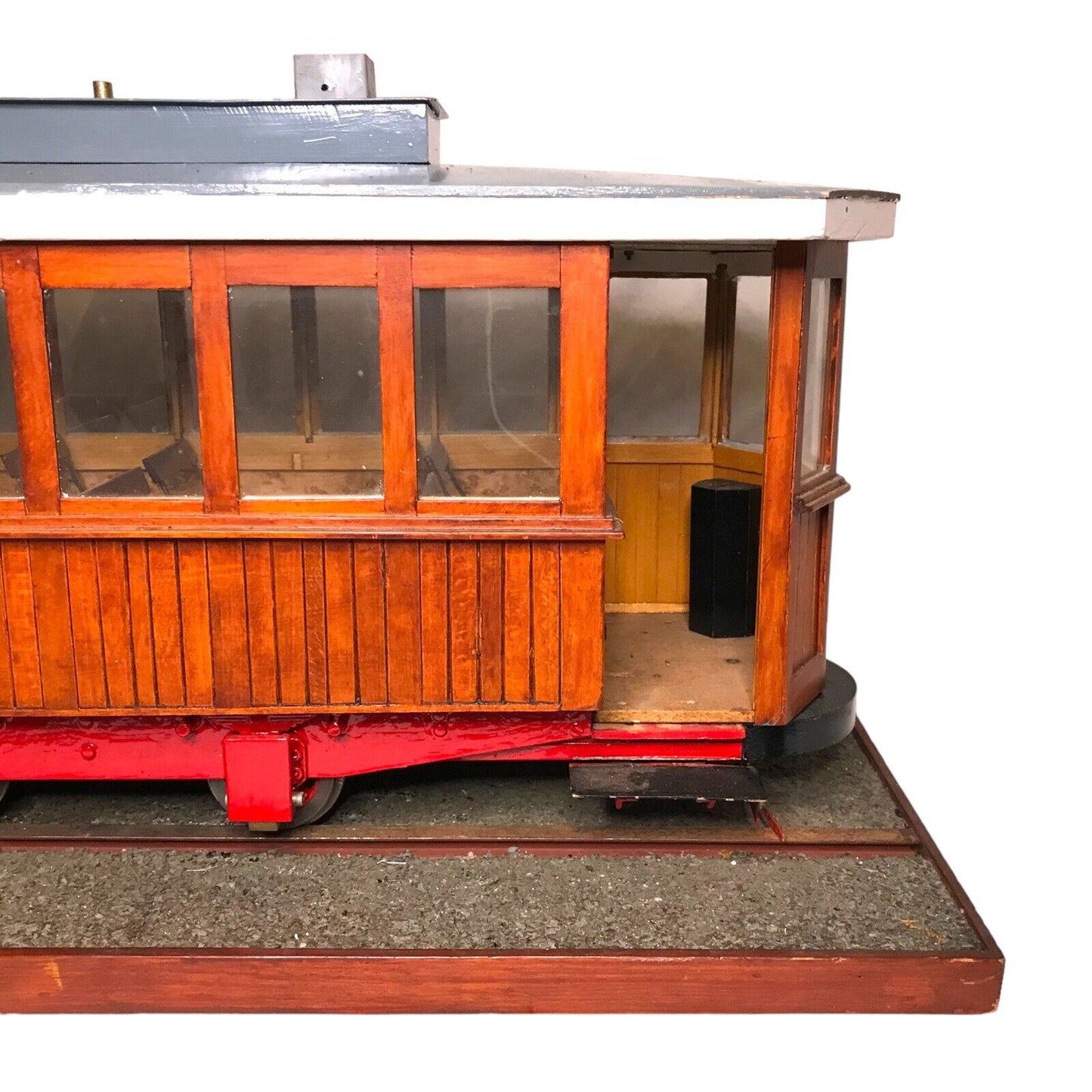 Vintage Large Scale Working Wooden Tram Model – 110mm Gauge, Handcrafted, Rare