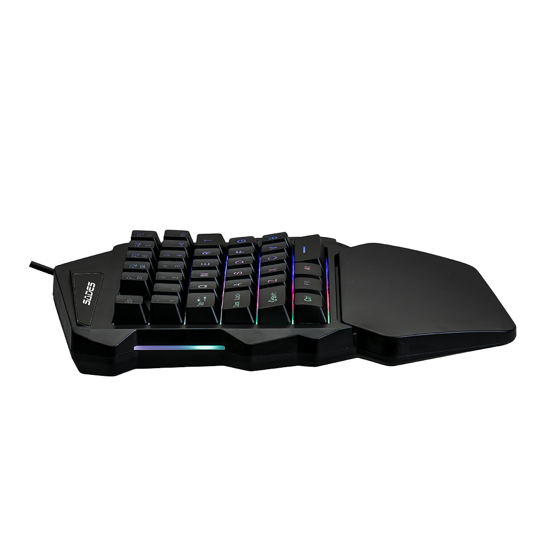 One Handed Gaming Keyboard Revolver Single Hand Anti Ghosting Keys - SADES TS36