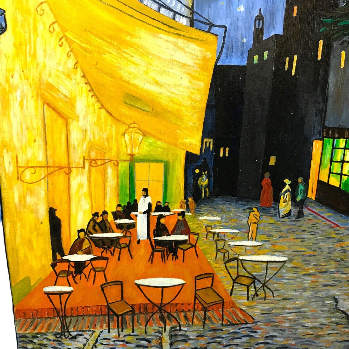 M Cole after Vincent Van Gough’s Cafe Terrace at Night Painting