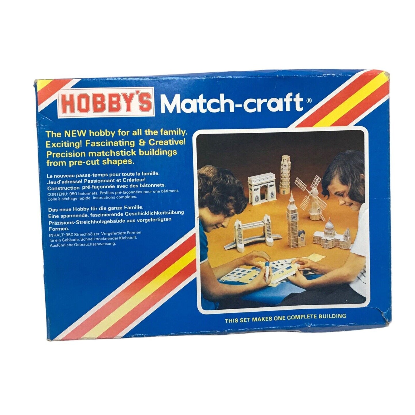 Hobby’s Match-Craft Big Ben Matchstick Building Kit Set