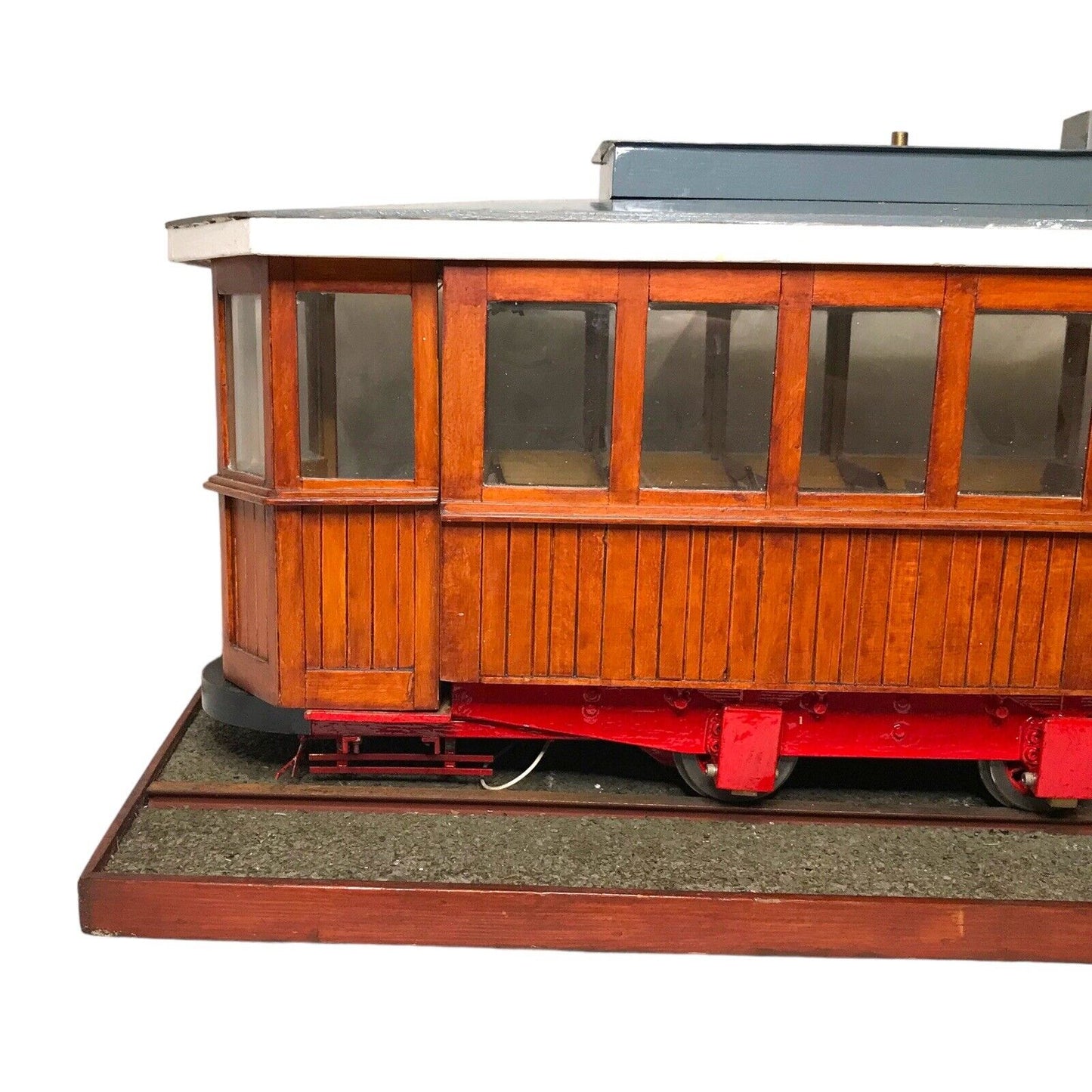 Vintage Large Scale Working Wooden Tram Model – 110mm Gauge, Handcrafted, Rare