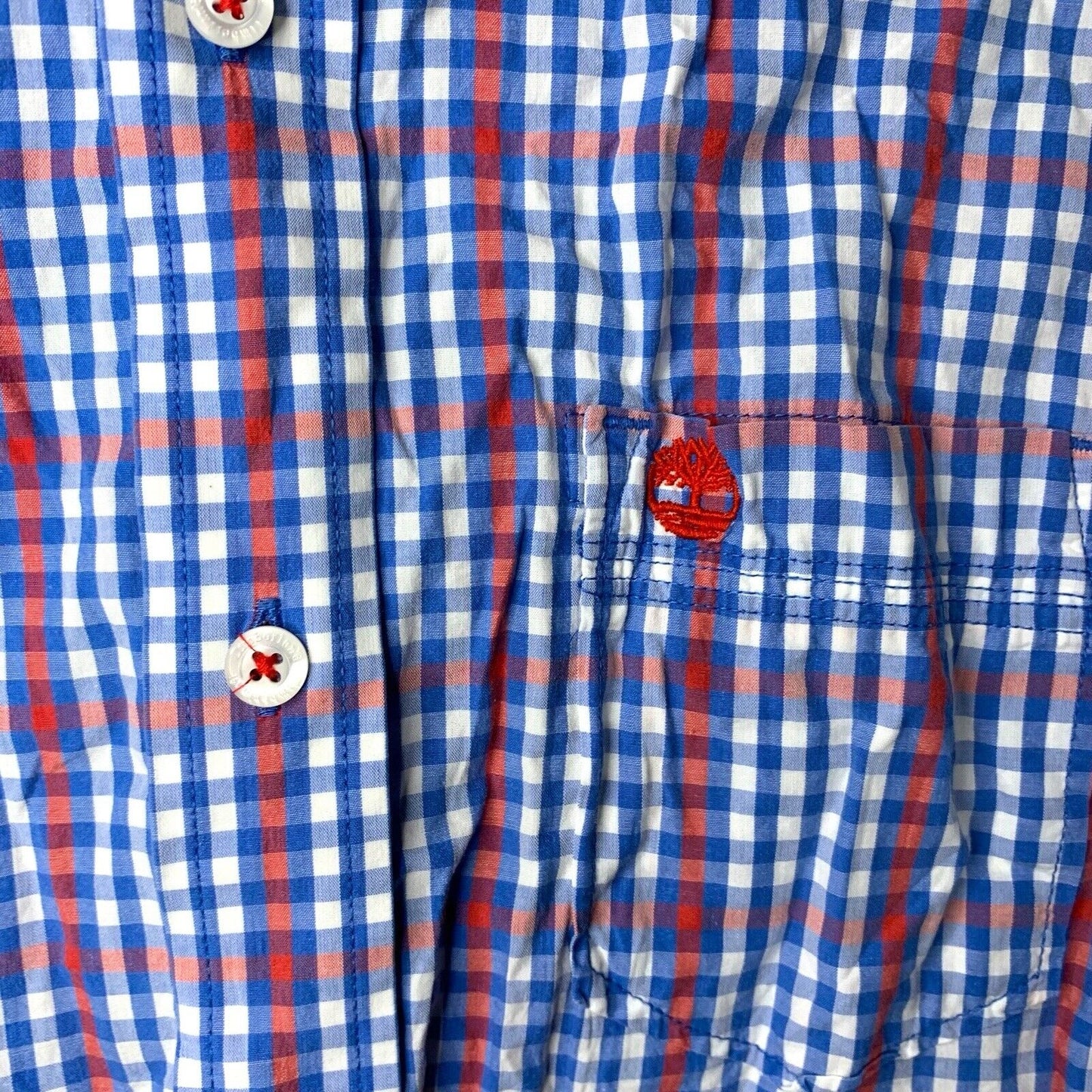 Timberland Earthkeepers Checked Shirt | Regular Fit | Blue Red White | Size XS