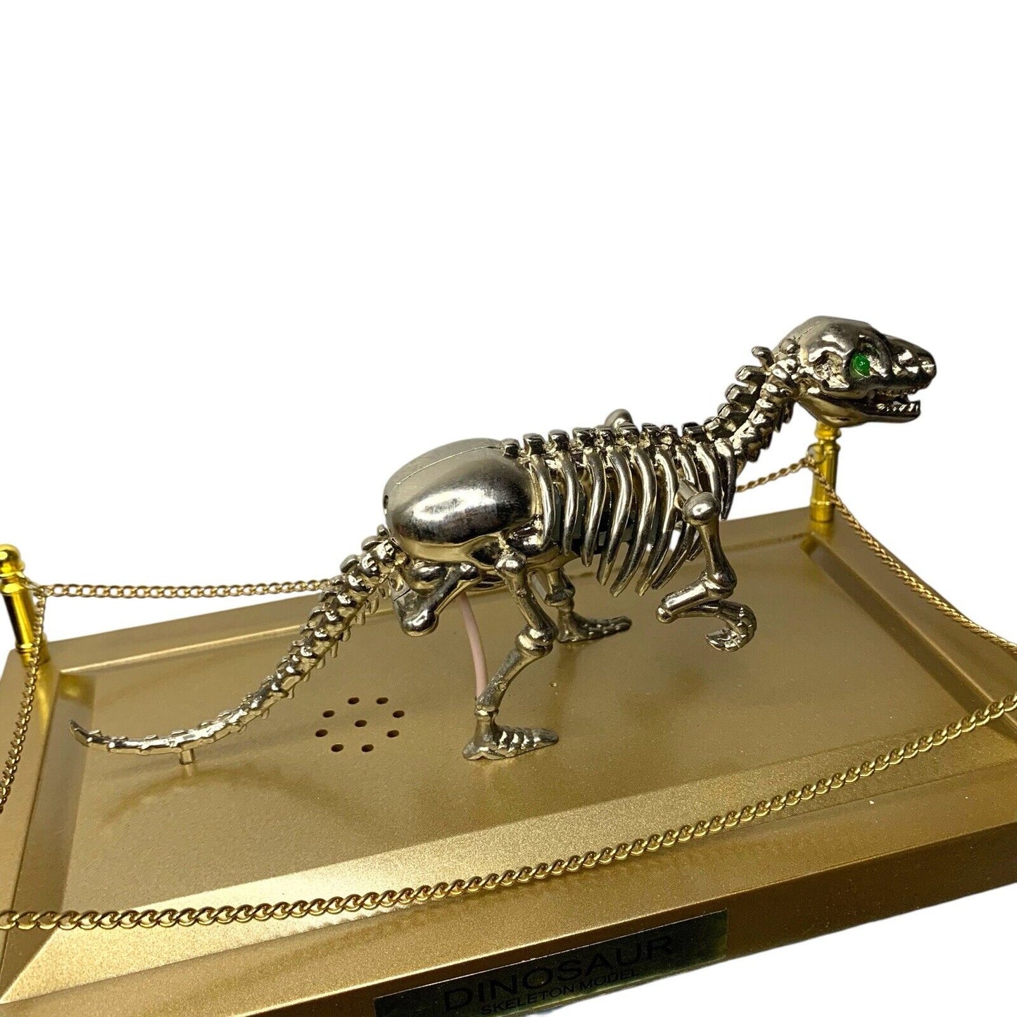 Vintage Dinosaur Skeleton Table Lighter w/ Lights & Sound - Museum Exhib Style