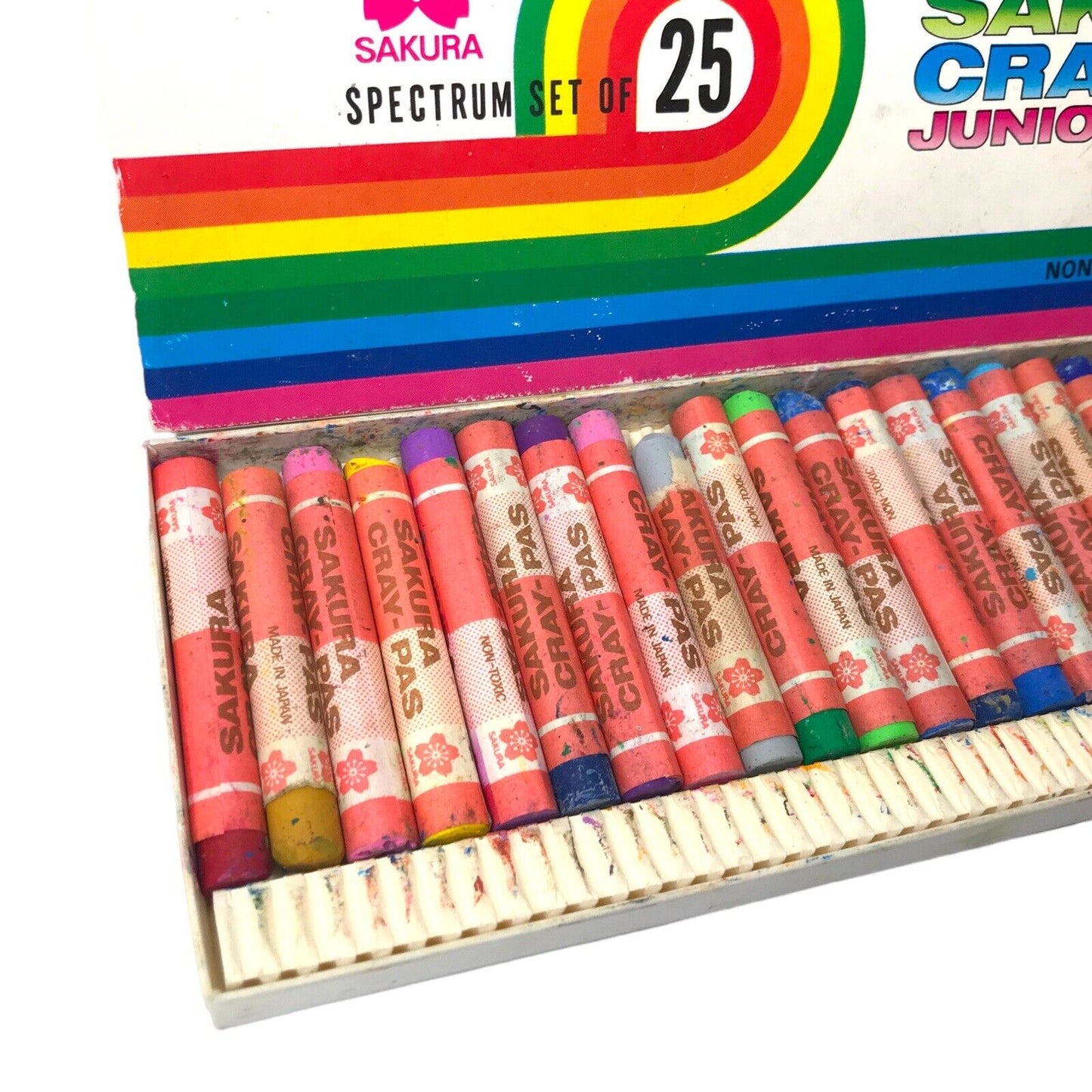 Vintage Sakura Cray-Pas - Spectrum Set of 25 Original Oil Pastels In Box