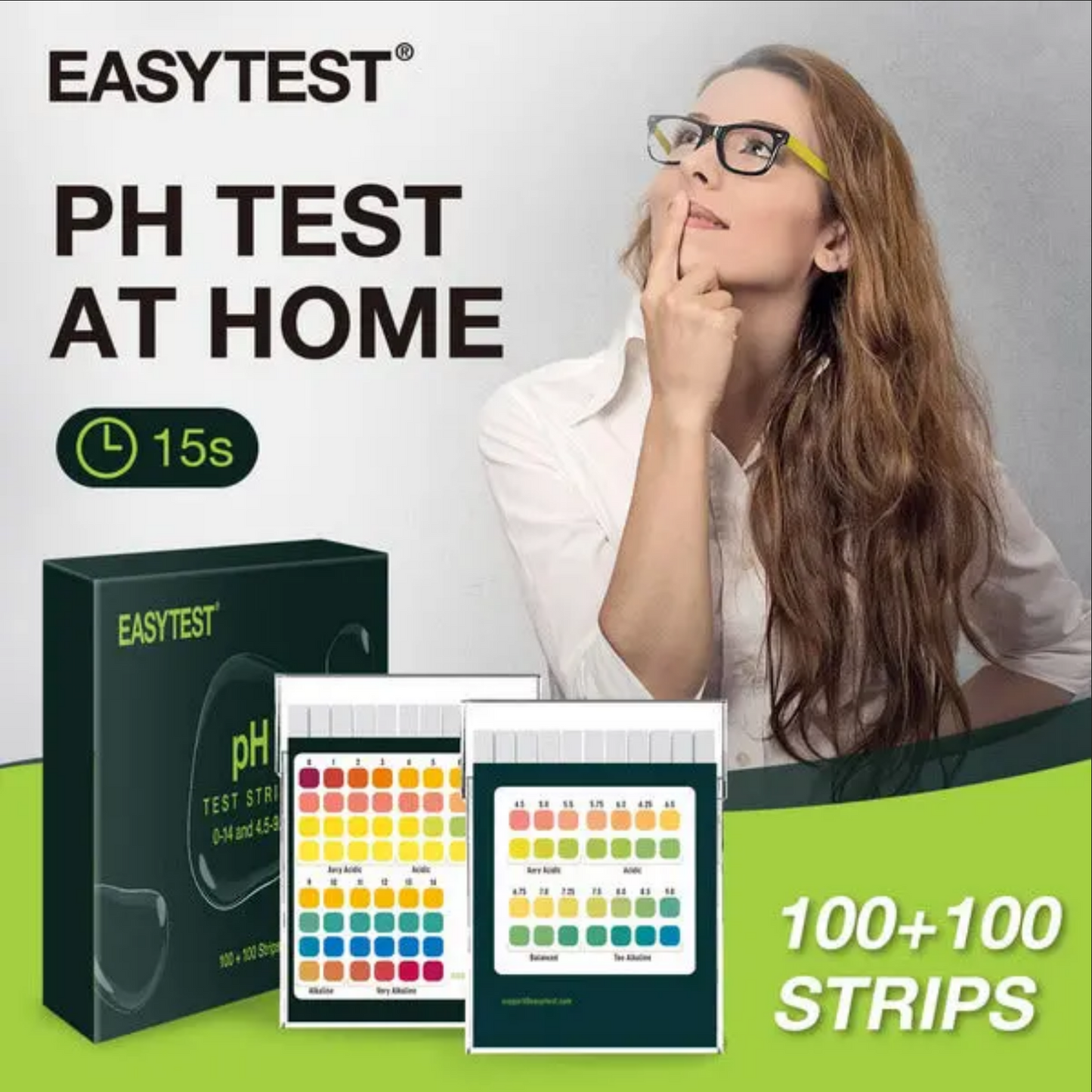 Universal pH Test Strips x200 - Test Drinking Water, Saliva, Body, Urine, Food