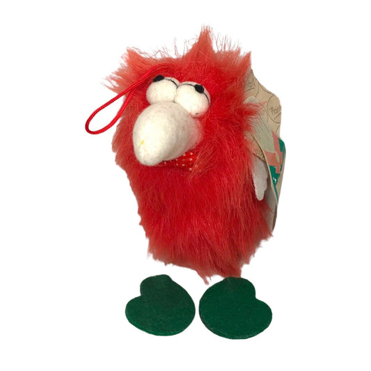 Vintage Hooray Henry the Hungover Turkey By Plaintalk Red Bird with Sound 8”