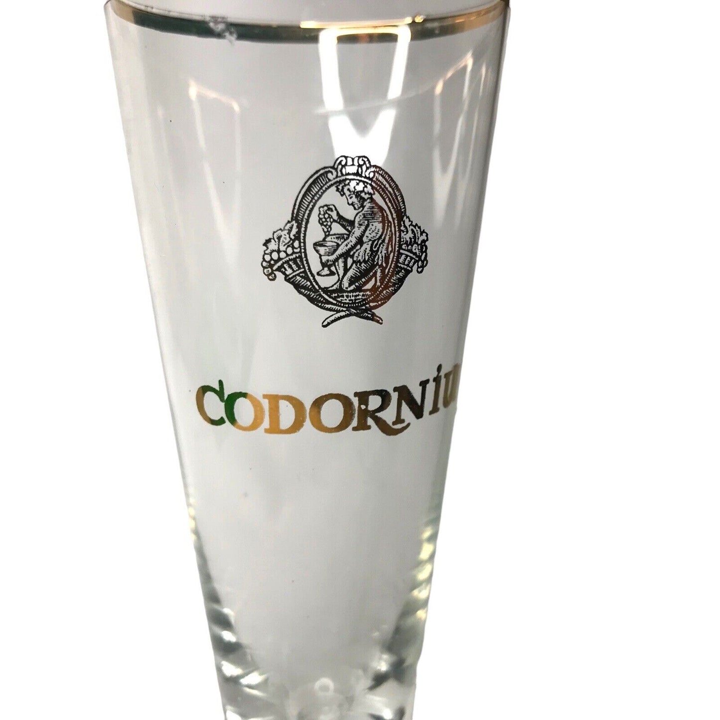 Vintage Codorniu Toasting Flute Pedestal Champagne Glass