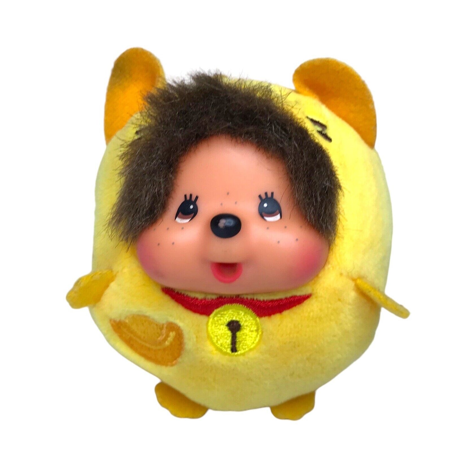 McDonalds Monchhichi Sekiguchi Plush Toy Set of 2 - Yellow & Purple 2016