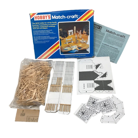 Hobby’s Match-Craft Big Ben Matchstick Building Kit Set