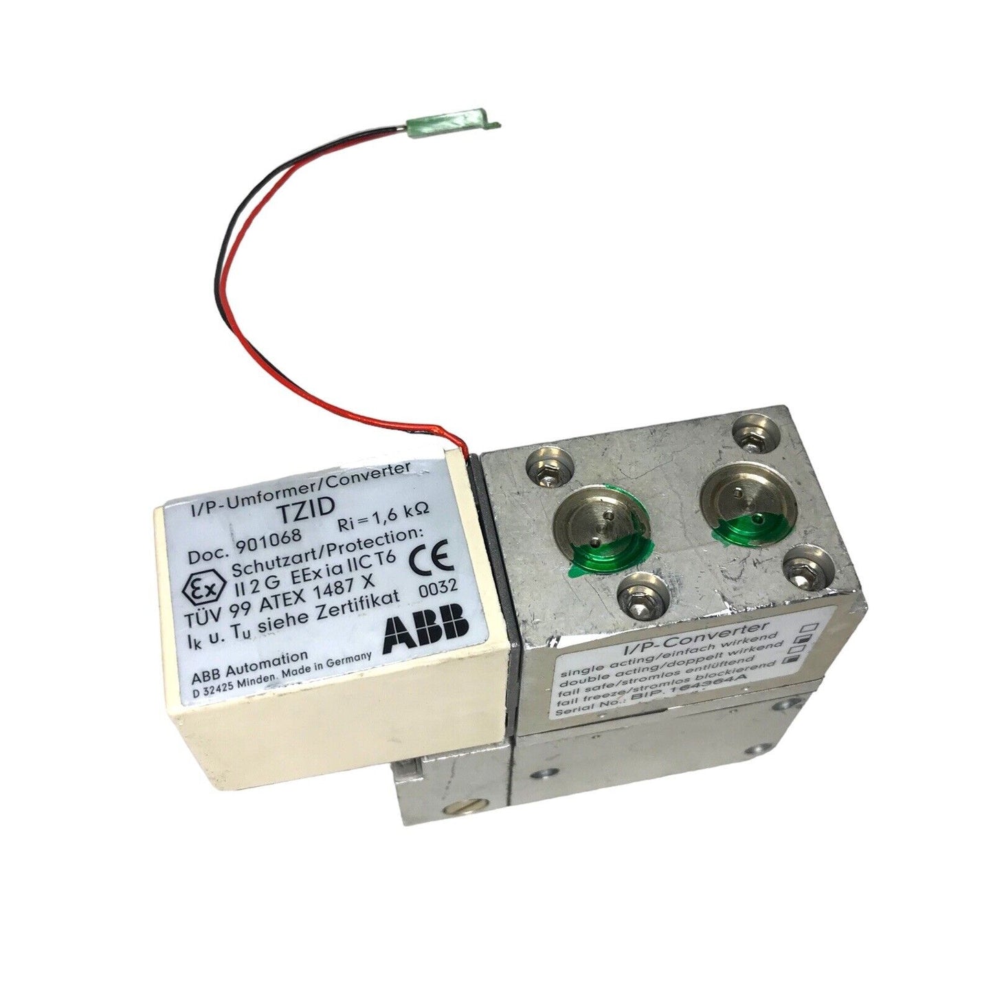 ABB I/P Converter TZID Double Acting Fail Freeze - Ri = 1,6 k Ω Ohm