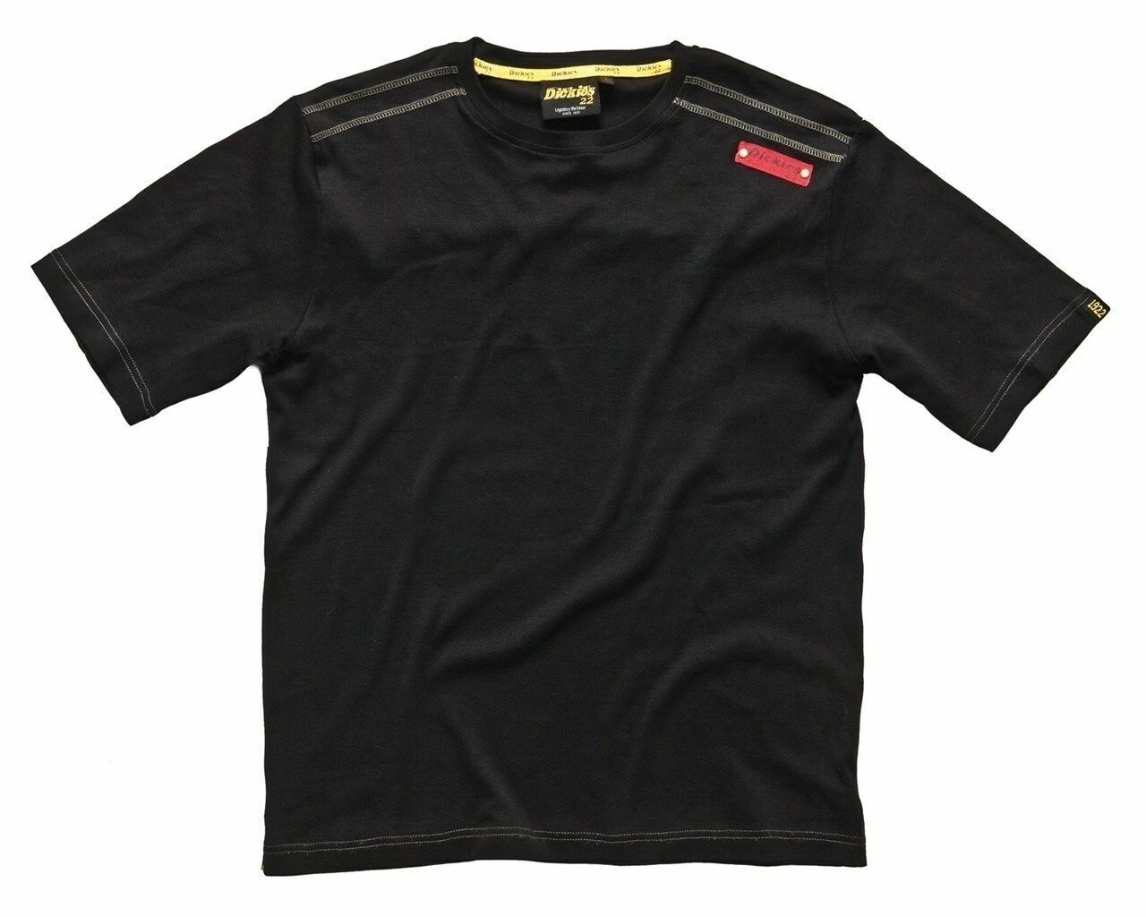 Dickies Workwear T-Shirt - Range Contrast Black TShirt Tee Top - Size S Small