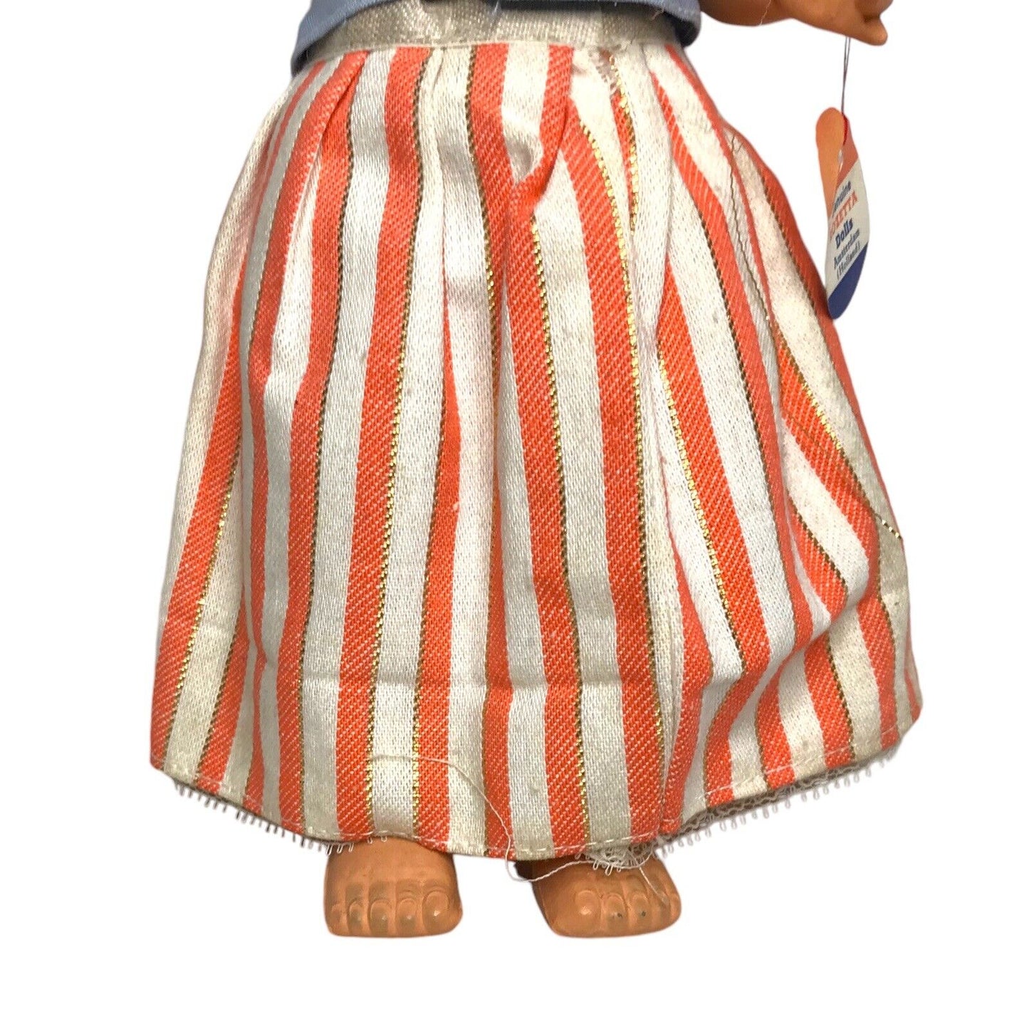 Vintage Dutch Costume Folk Doll by Rozetta Amsterdam | Celluloid with Tag | Mid-20th Century