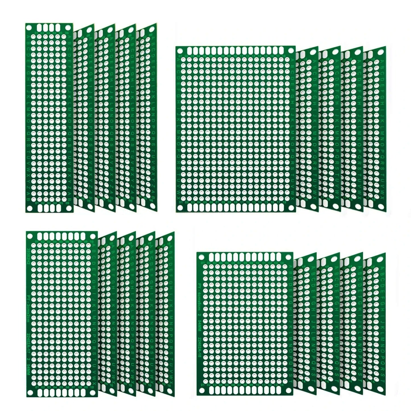 20pcs/lot Double Side Prototype Diy Universal Printed Circuit PCB Board Protoboa