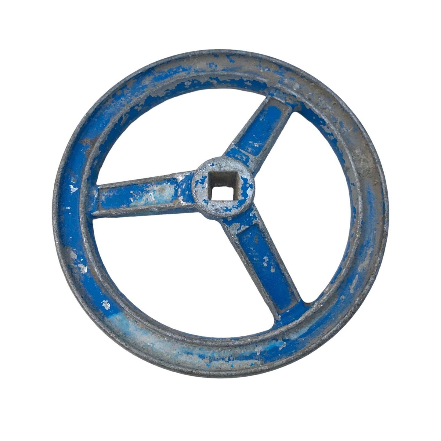 Donkin Cast Iron Gate Valve Hand Wheel | Blue | Industrial Vintage Heavy Duty