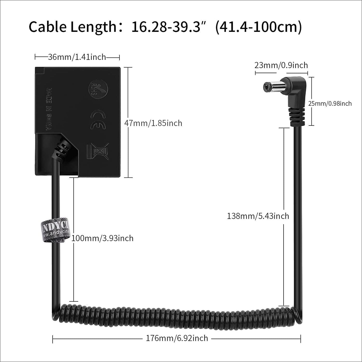 Dummy Battery DC Coupler for Camera FUJIFILM XT1/XT2/XT3/XT10/XT20/XT30 NP-W126S