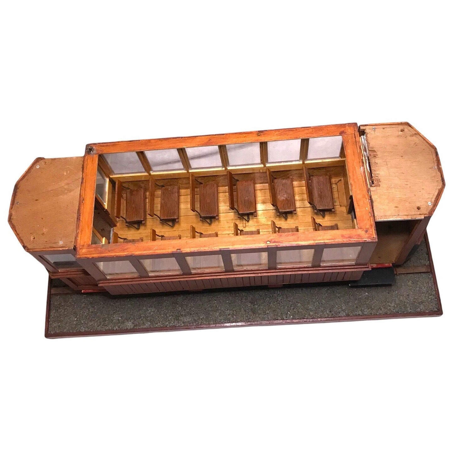 Vintage Large Scale Working Wooden Tram Model – 110mm Gauge, Handcrafted, Rare