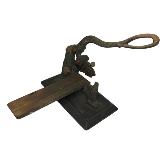 Letter Press - Vintage Lead Slug Back Cutter - Antique Printers Printmakers Tool