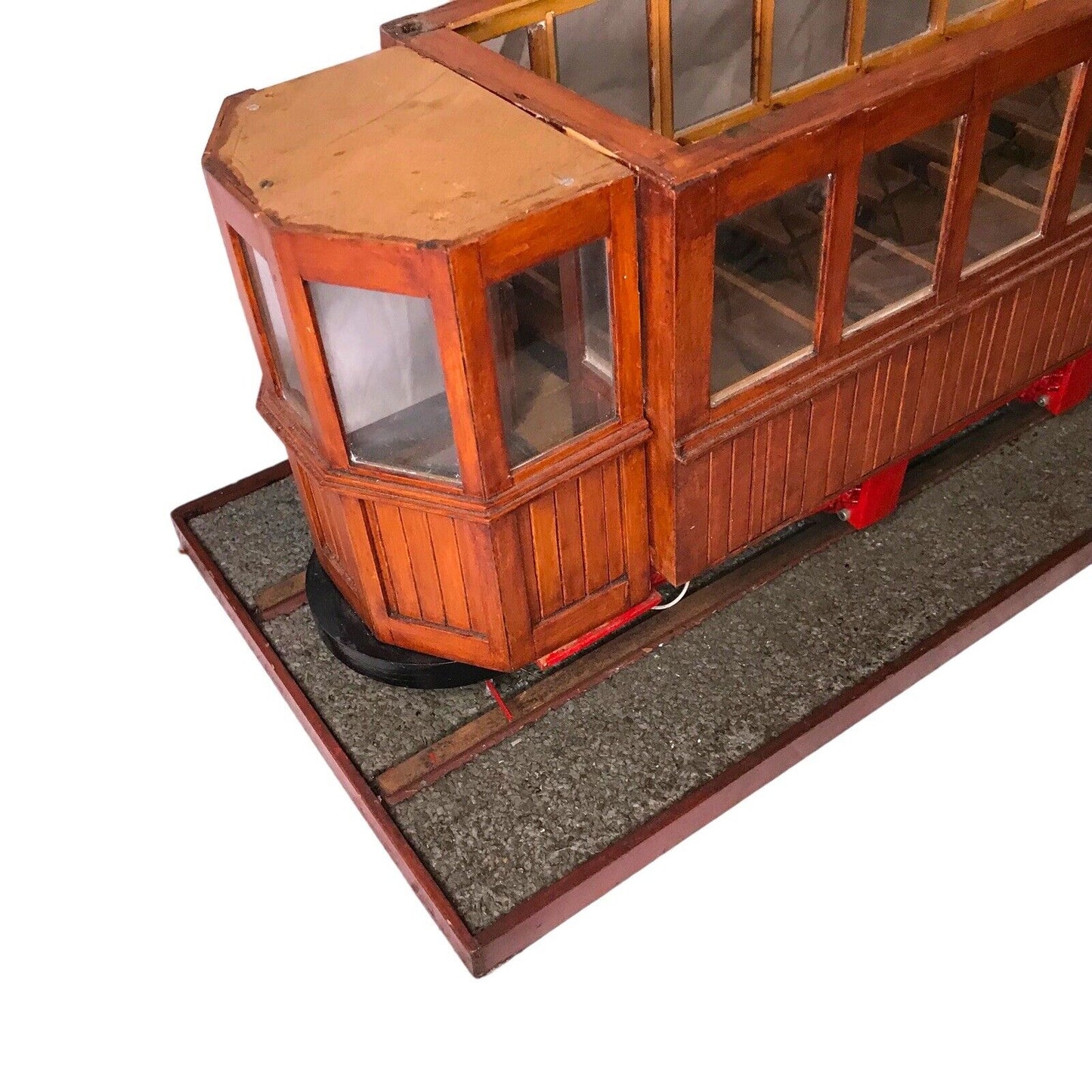 Vintage Large Scale Working Wooden Tram Model – 110mm Gauge, Handcrafted, Rare