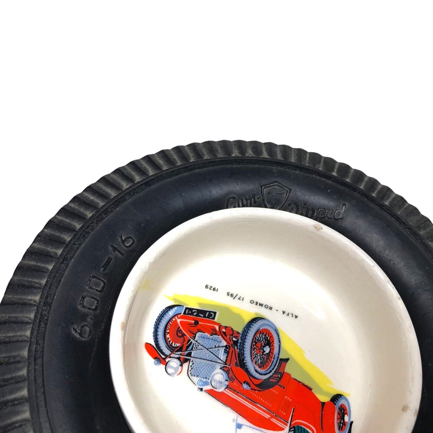 FIRESTONE Tyre Ashtray Automobilia Vintage Tire PROMO Alfa Romeo Classic - 1950s