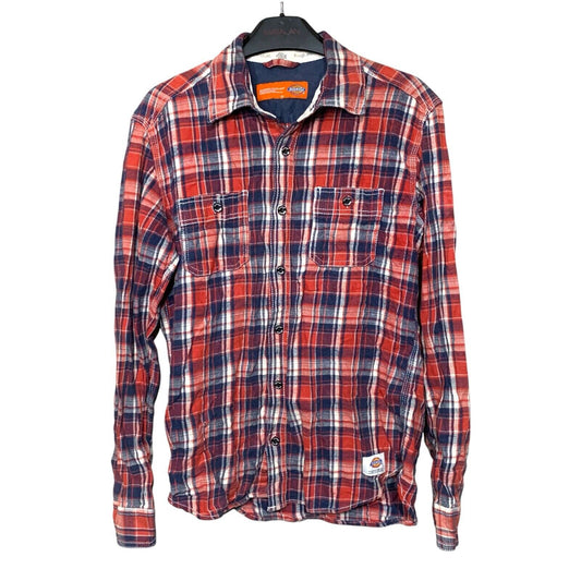 Vintage Dickies Red & Blue Check Tartan Shirt | Long Sleeve | Men’s Size