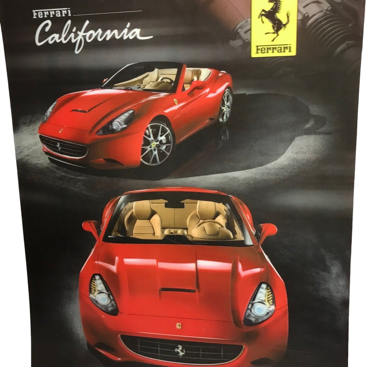 Rare Ferrari California Lenticular 3D Poster, Official Pyramid 2011 Out Of Print