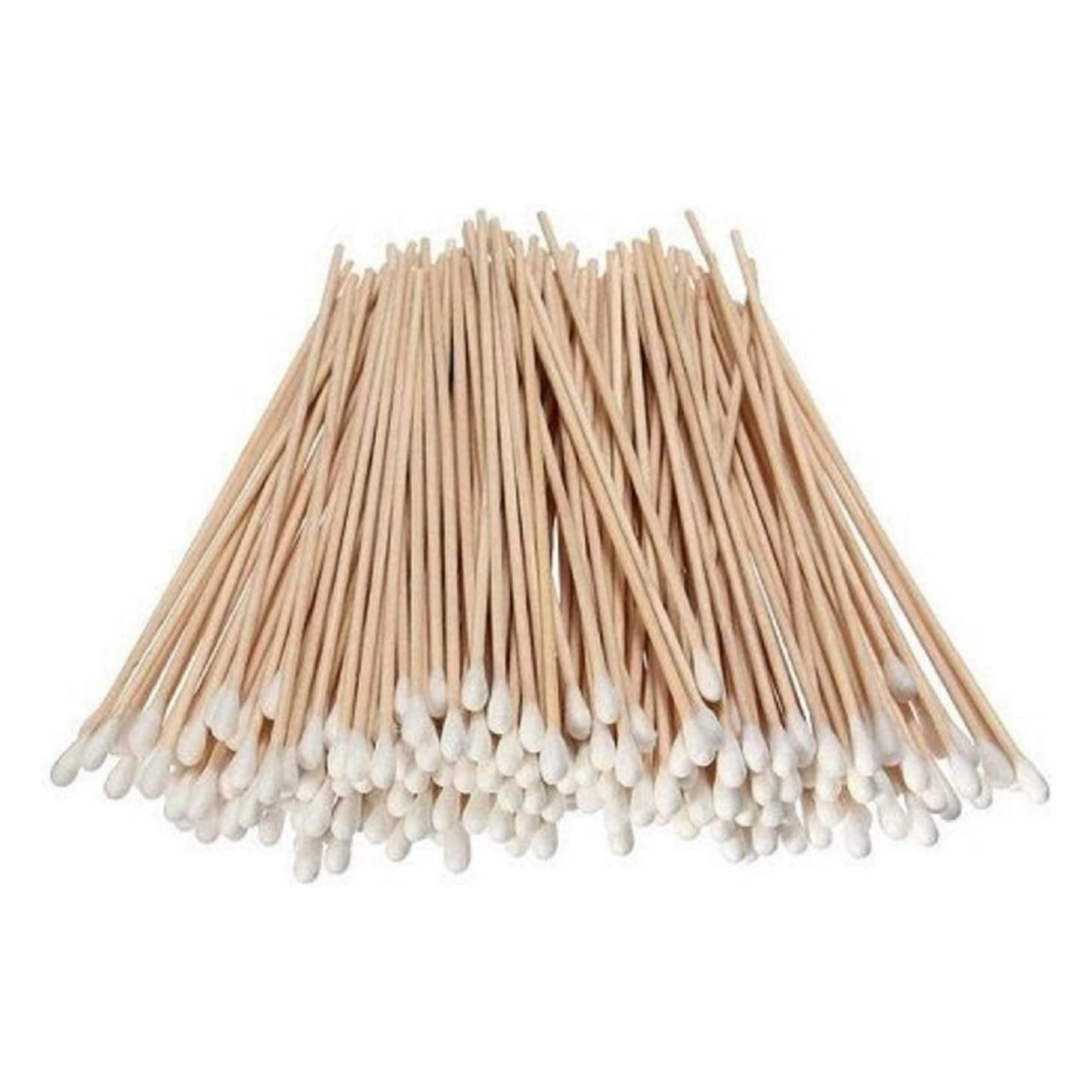 Extra Long Cotton Swab Applicator Q-tip Swabs 6 inch Natural Wood Handle 100 Pcs