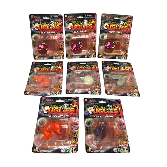 Uglies Sticky Organs Toy Bundle of 8 (Heart, Stomach, Lungs) - New by Playwise