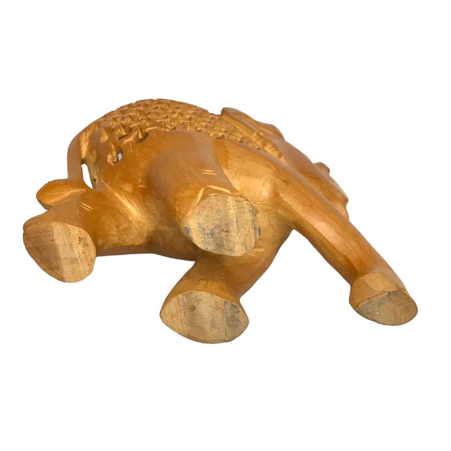 Hand Carved Wooden Elephant Inside an Elephant Figurine Decorative India Art