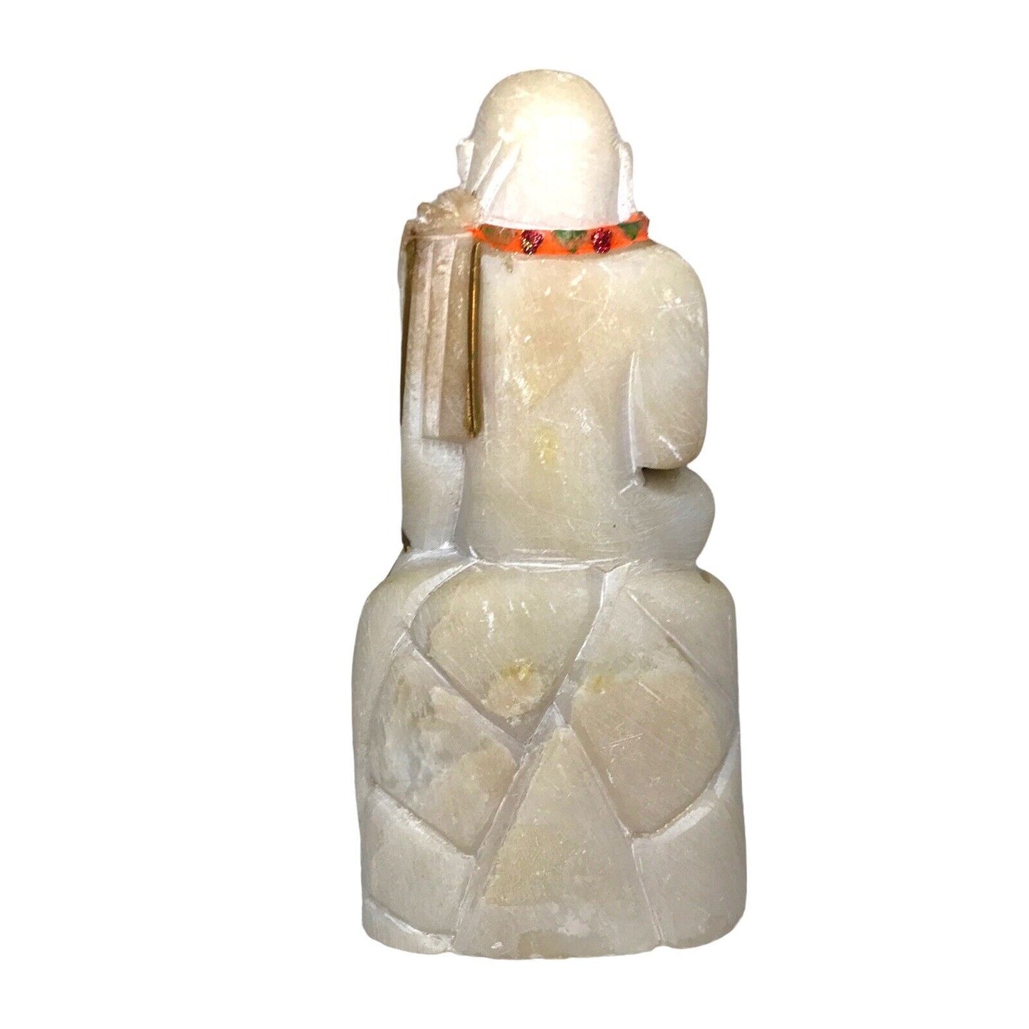 6” White Handmade Om Sai Ram Sculpture Blessing Temple Saibaba Guru Nanak