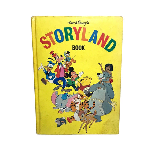 Vintage Walt Disney’s Story Land Hardcover Book - Stories Puzzles Strips 1969