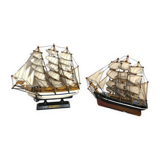 2 Model Ships Bundle - U.S.S Constitution & Unmarked