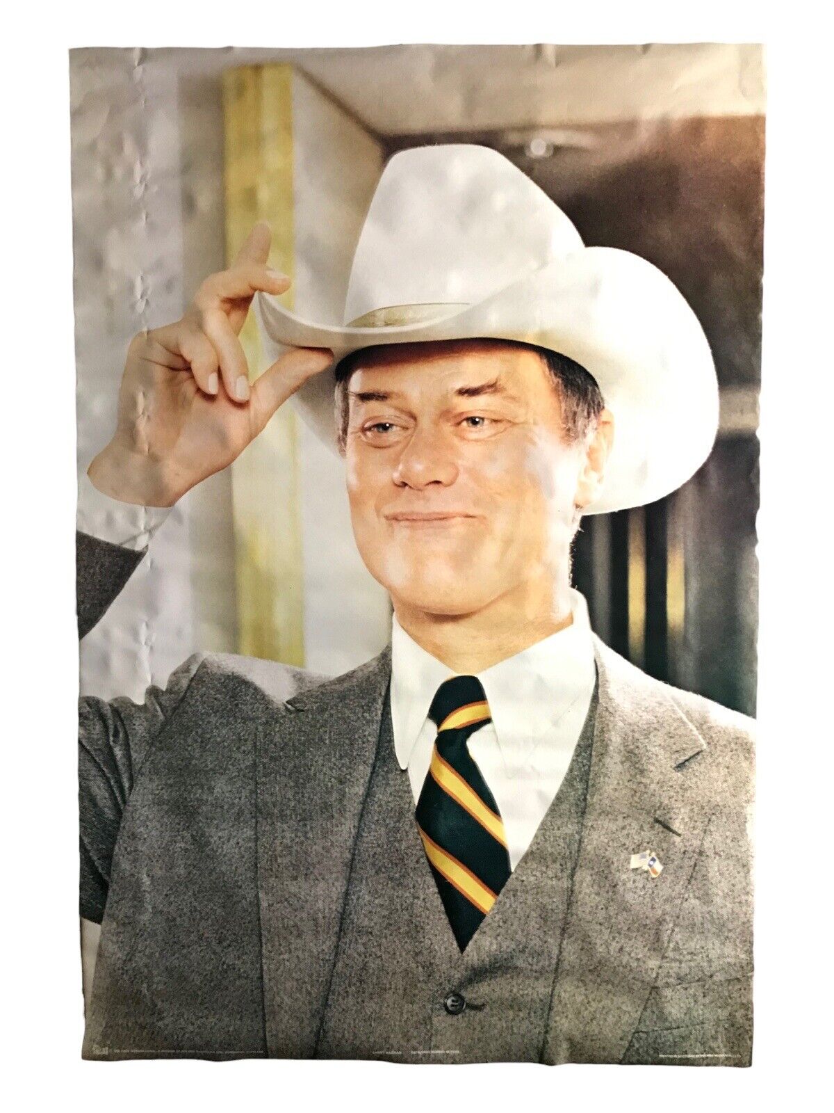 1980s Larry Hagman Poster Original by Pace Minerva - Cat No. 45 - 1980 RARE