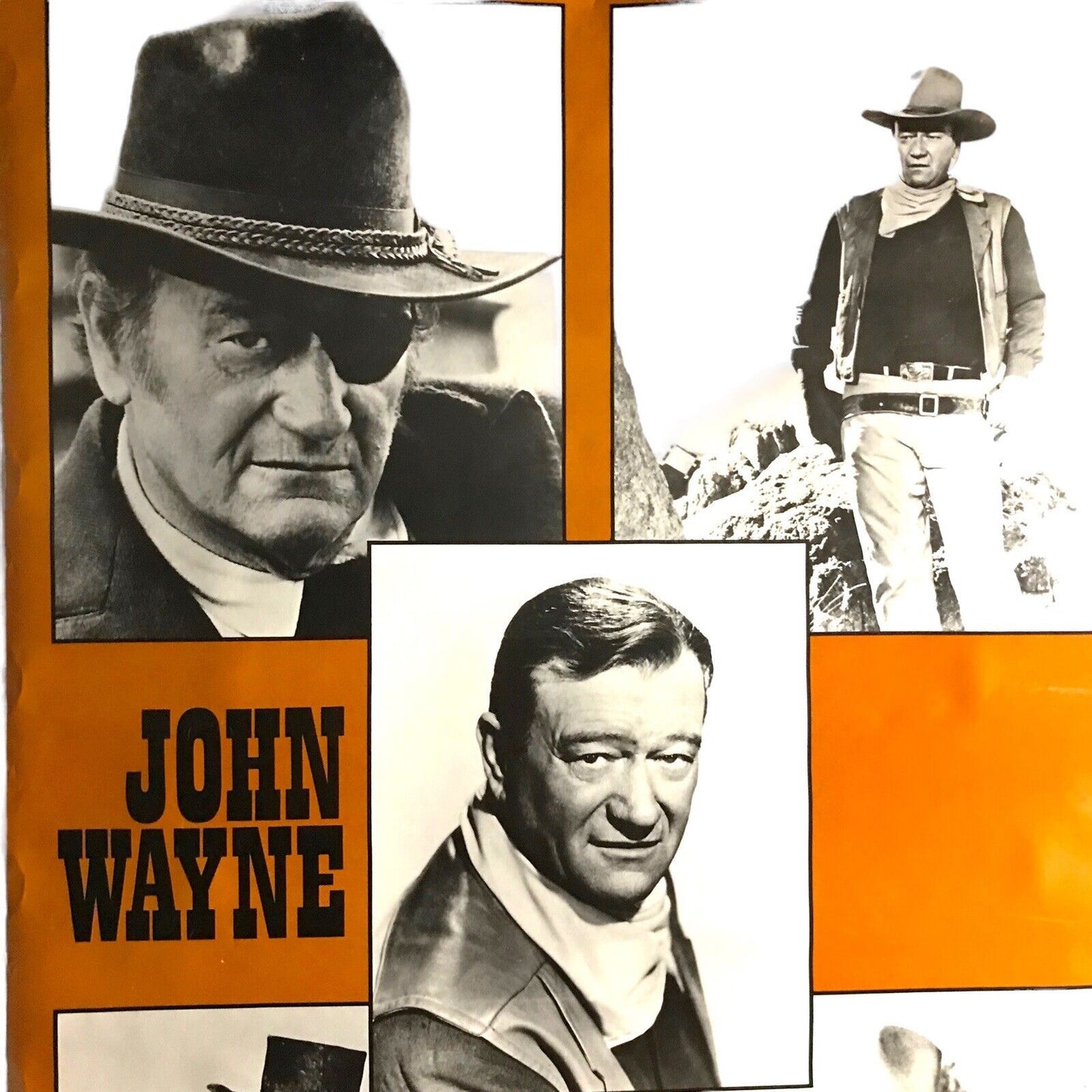 Vintage John Wayne Poster Original by Pace Minerva - Cat No. 80 - Super Rare!