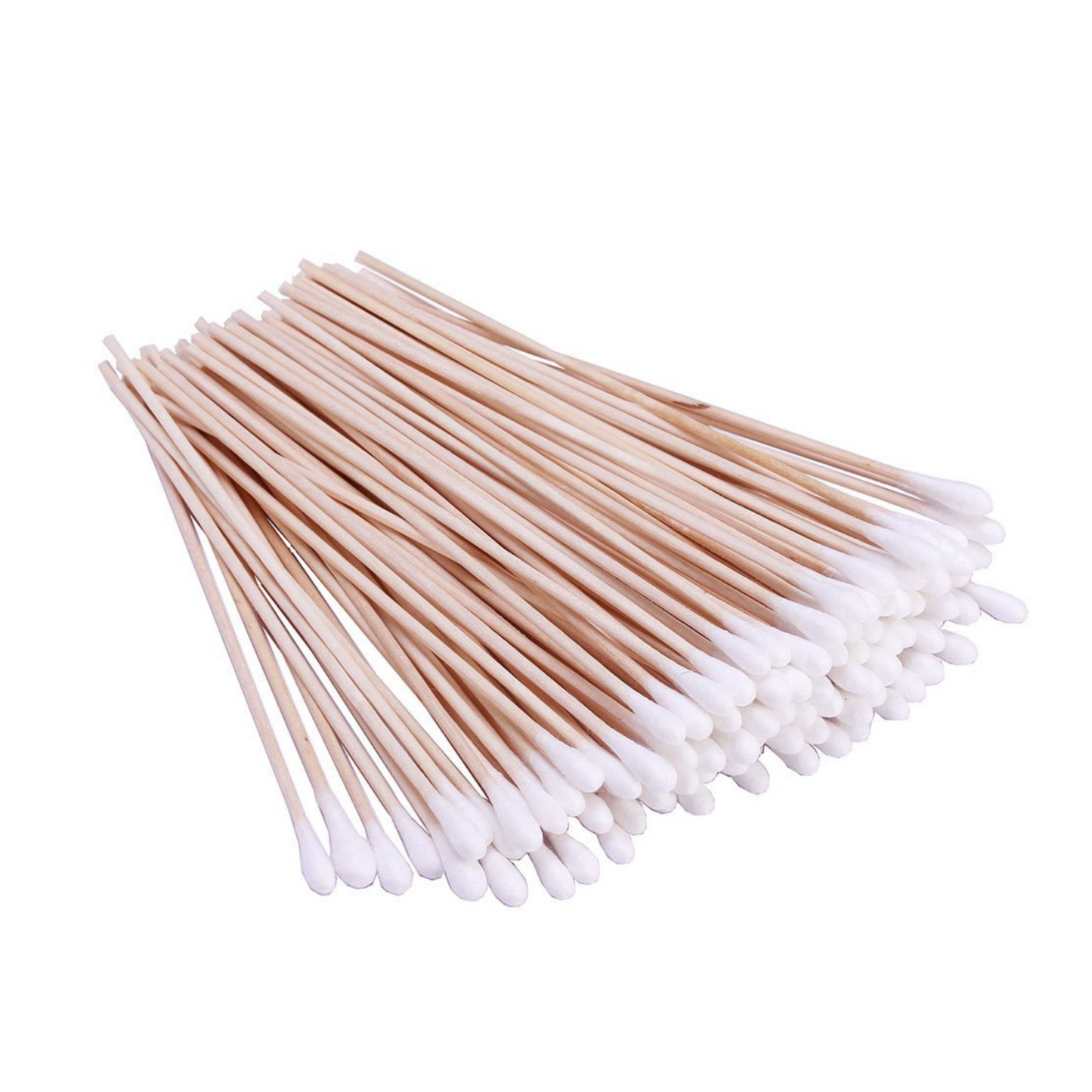 Extra Long Cotton Swab Applicator Q-tip Swabs 6 inch Natural Wood Handle 100 Pcs