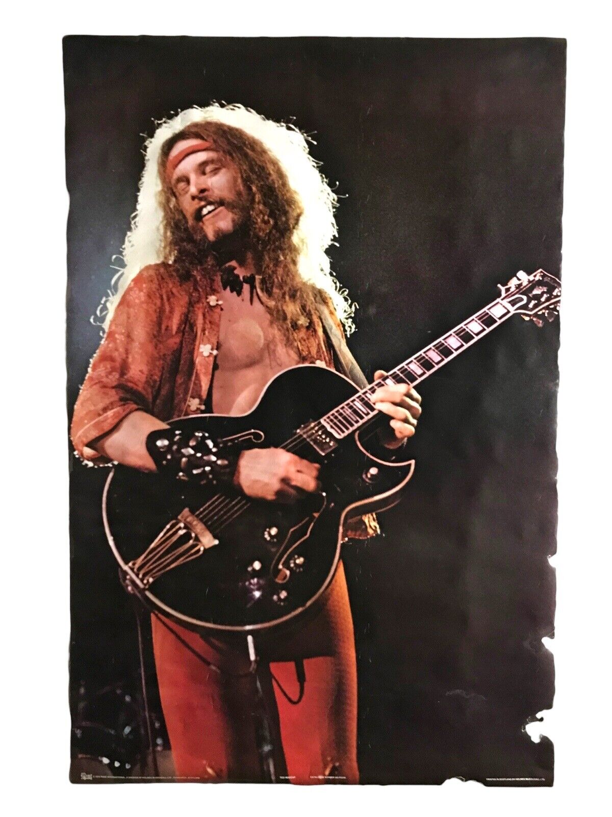 Vintage TED NUGENT Poster 1979 ORIGINAL Pace Minerva Cat No. 303