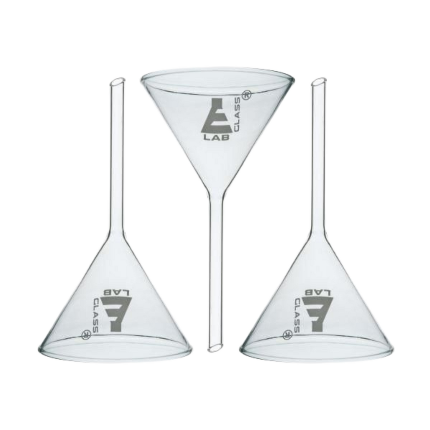 Glass Funnel, High Quality Borosilicate 3.3 Lab Glass | Short Stem | 100mm OD