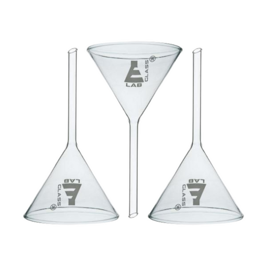 Glass Funnel, High Quality Borosilicate 3.3 Lab Glass | Short Stem | 100mm OD