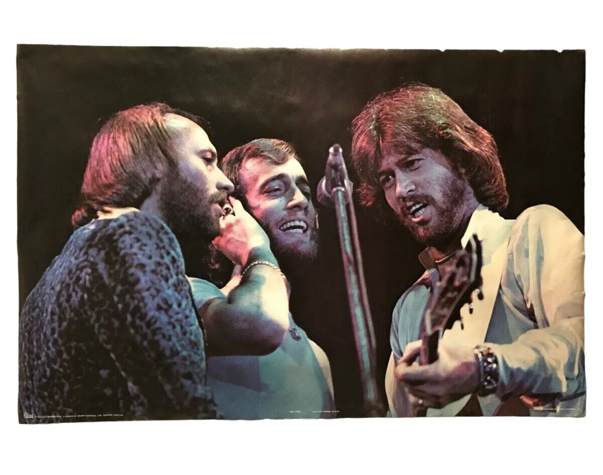 Vintage BEE GEES Band Poster ORIGINAL 1970s Pace Minerva International No. 52