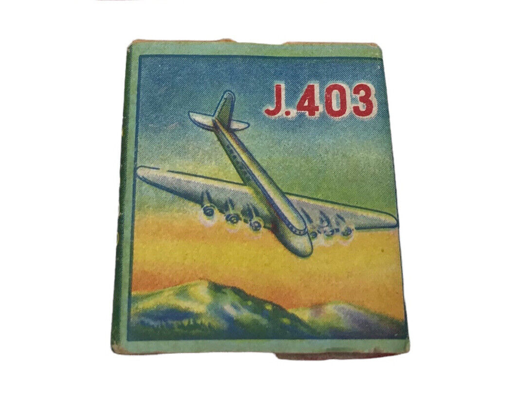 1940s Cigarette Rolling Papers Old Singapore Joo Jin Leong & Co. DC-3 Plane RARE