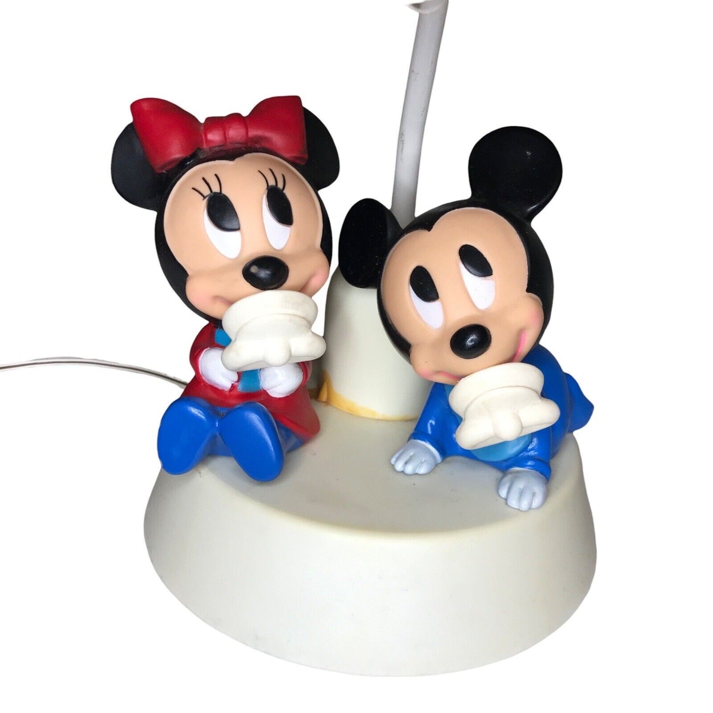 Walt Disney Baby Mickey and Minnie Mouse Nursery Lamp Night Light Shade 1984