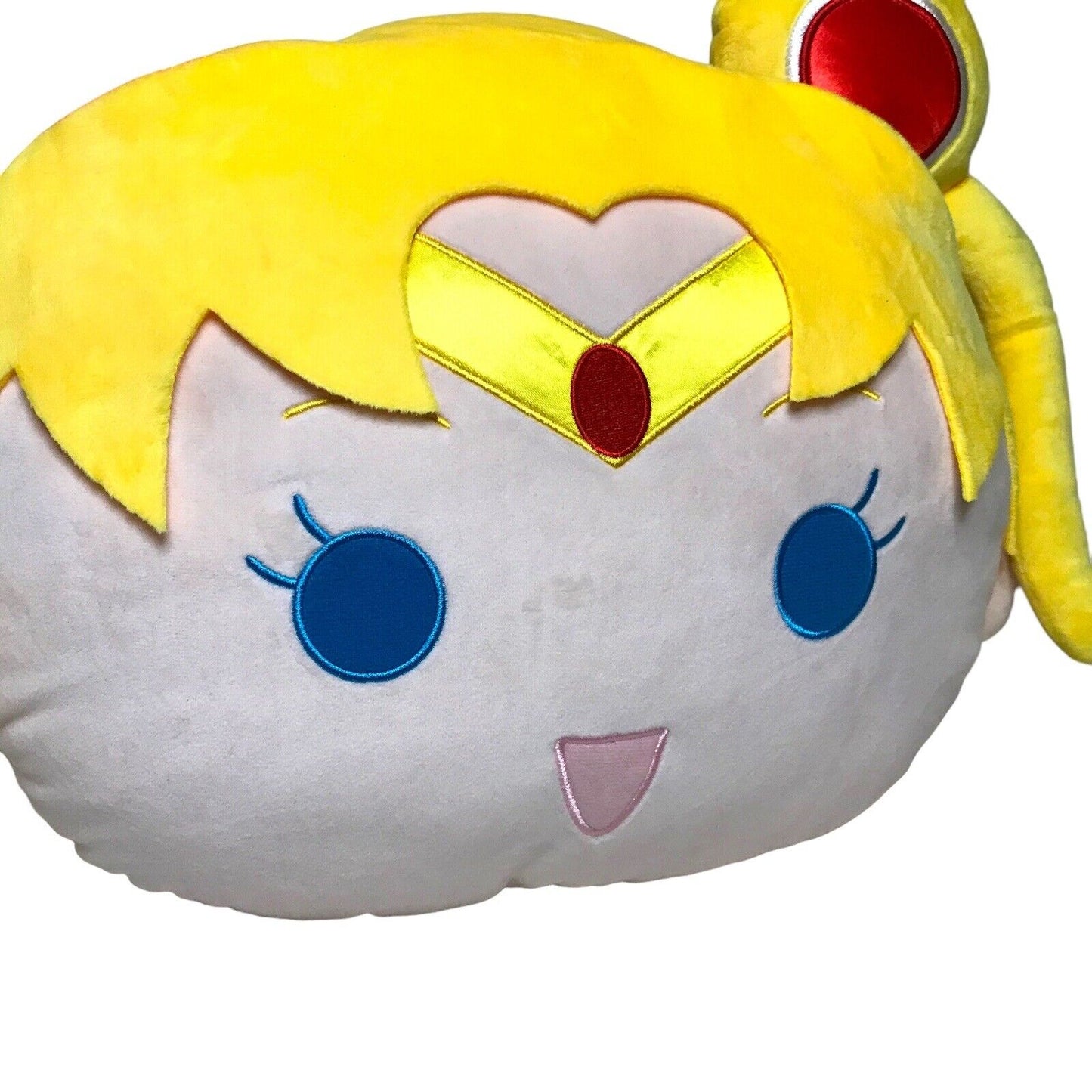 🌙 Sailor Moon Large Mochimochi Kawaii Face Cushion - 18" Soft Plush Pillow 🌸