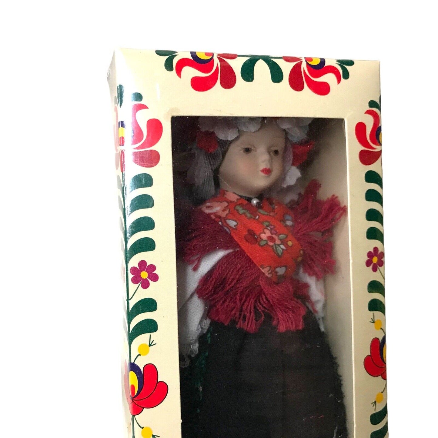 Vintage Porcelain Doll - Magyar Babak Hungarian Atlas Collection Dolls - Boxed